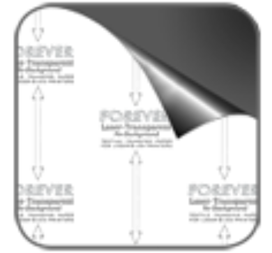 Picture of FOREVER Laser Transparent No-Cut Heat Transfer Paper - 8.5" x 11" (100 sheets/pack)
